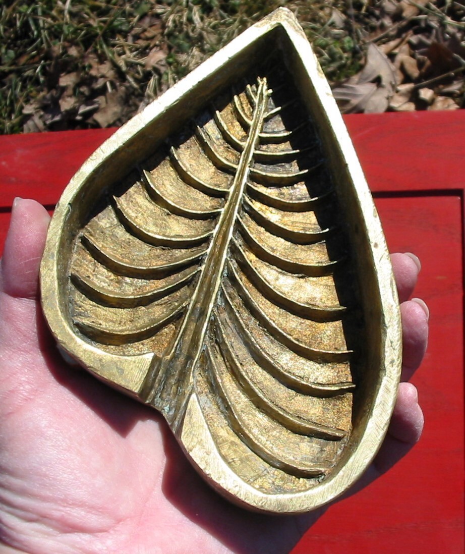 HUGE Rare Vintage Millinery Leaf Tool Mold Bronze Antique Cutter SET #23