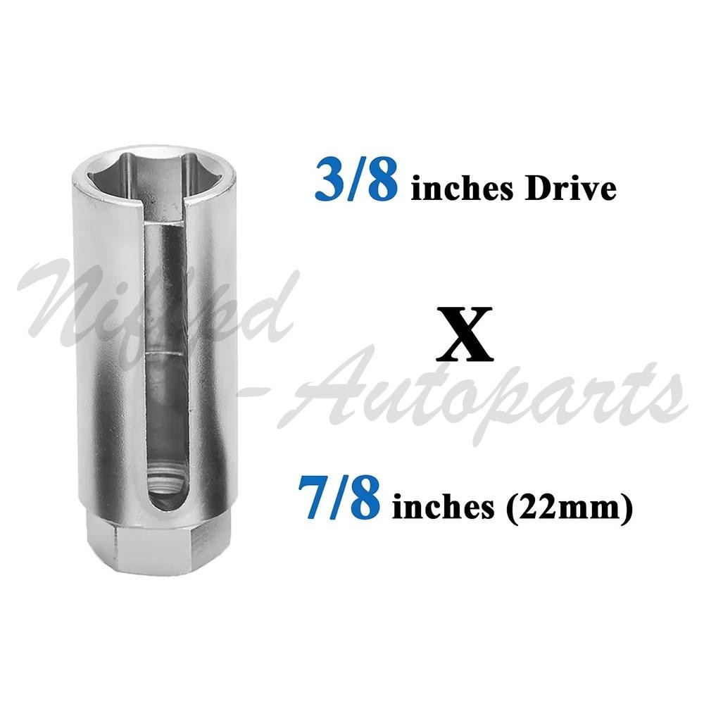 O2 Oxygen Sensor Socket Thread Chaser Set 5PCS O2 Sensor Wrench Removal Tool Kit