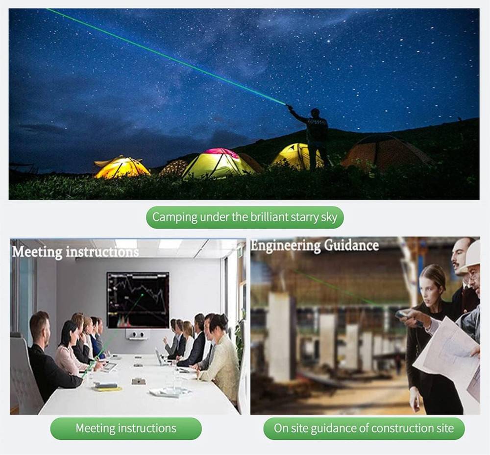 Laser Pointer High Power, Rechargeable Long Range Green Laser Pointer Indicator