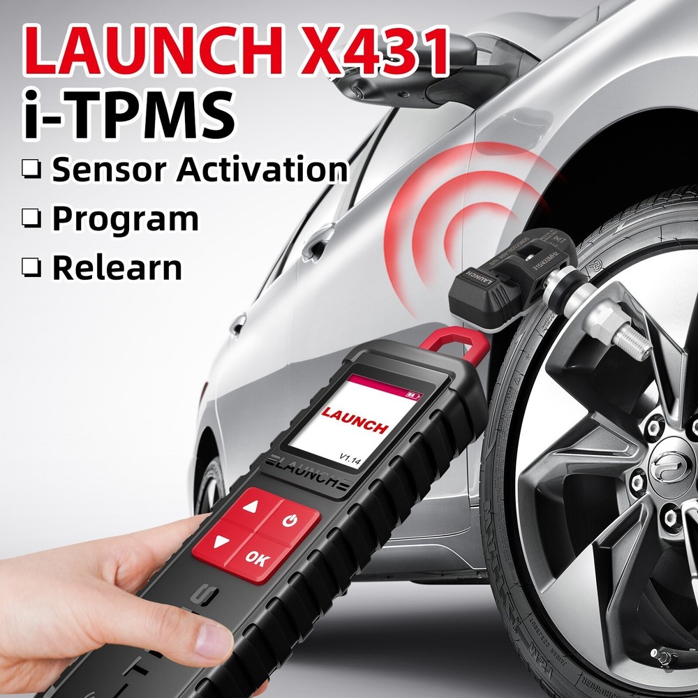 LAUNCH X431 i-TPMS Car TPMS Tire Pressure Sensor Activator Programming Learning
