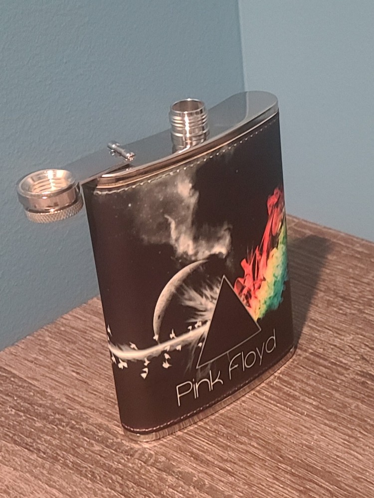 Pink Floyd 8 oz flask custom made NEW