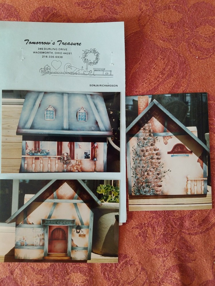 SONJA RICHARDSON 1990 TUDOR BAKERY BREAD BOX PAINTING PATTERN