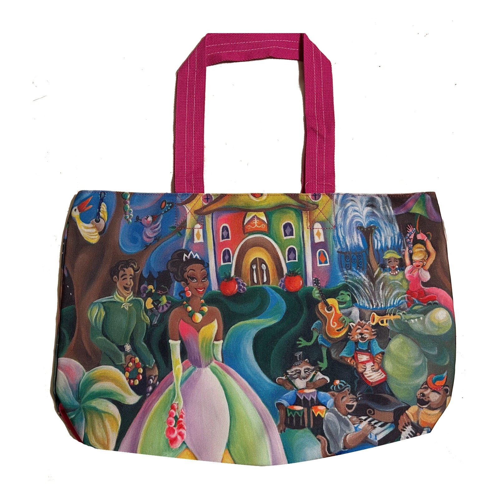 Disney Princess And The Frog Tiana Bayou Adventure Canvas Tote Bag