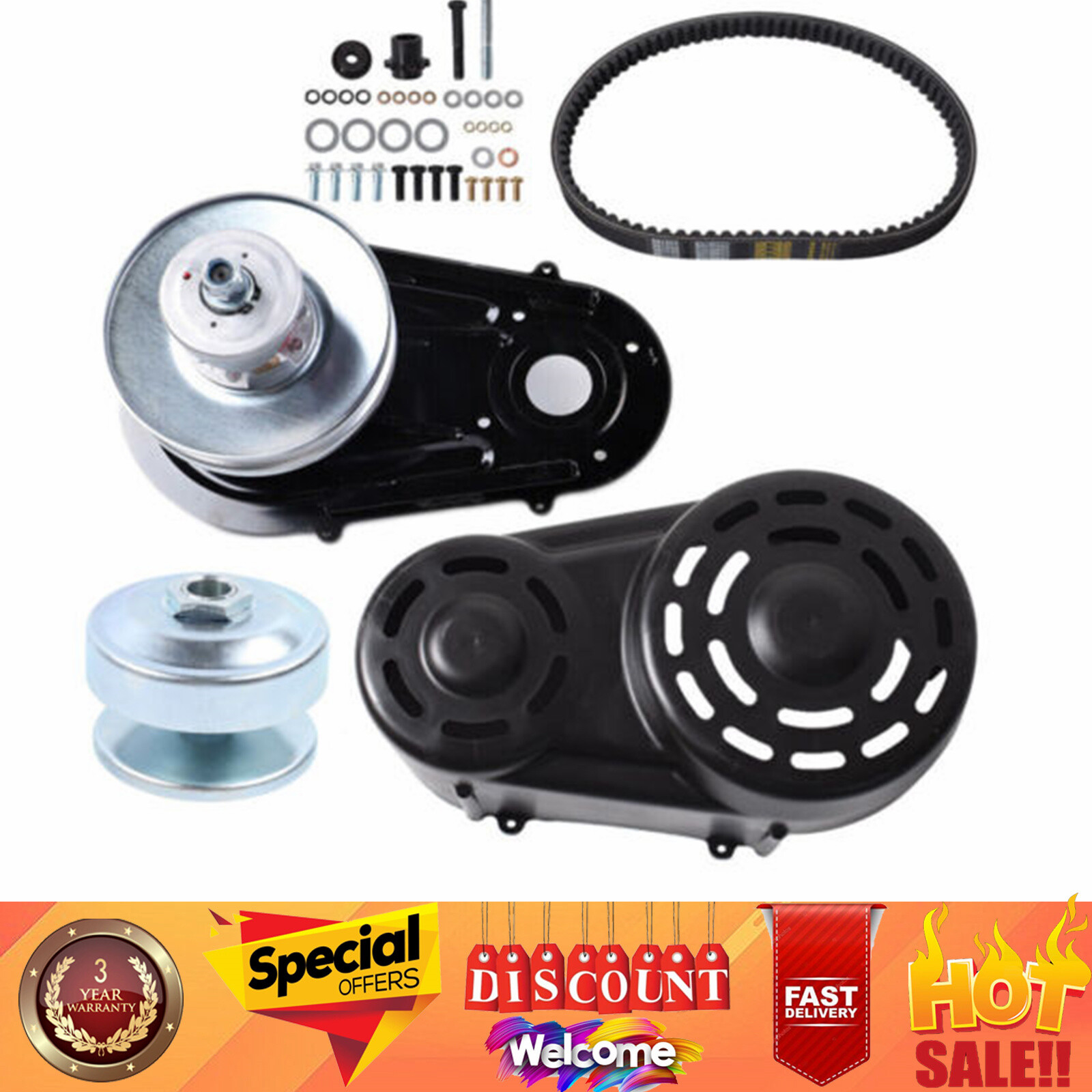 420CC For Go Kart Torque Converter 40 Series Kit- Fit Predator Dune GX 390- 1"