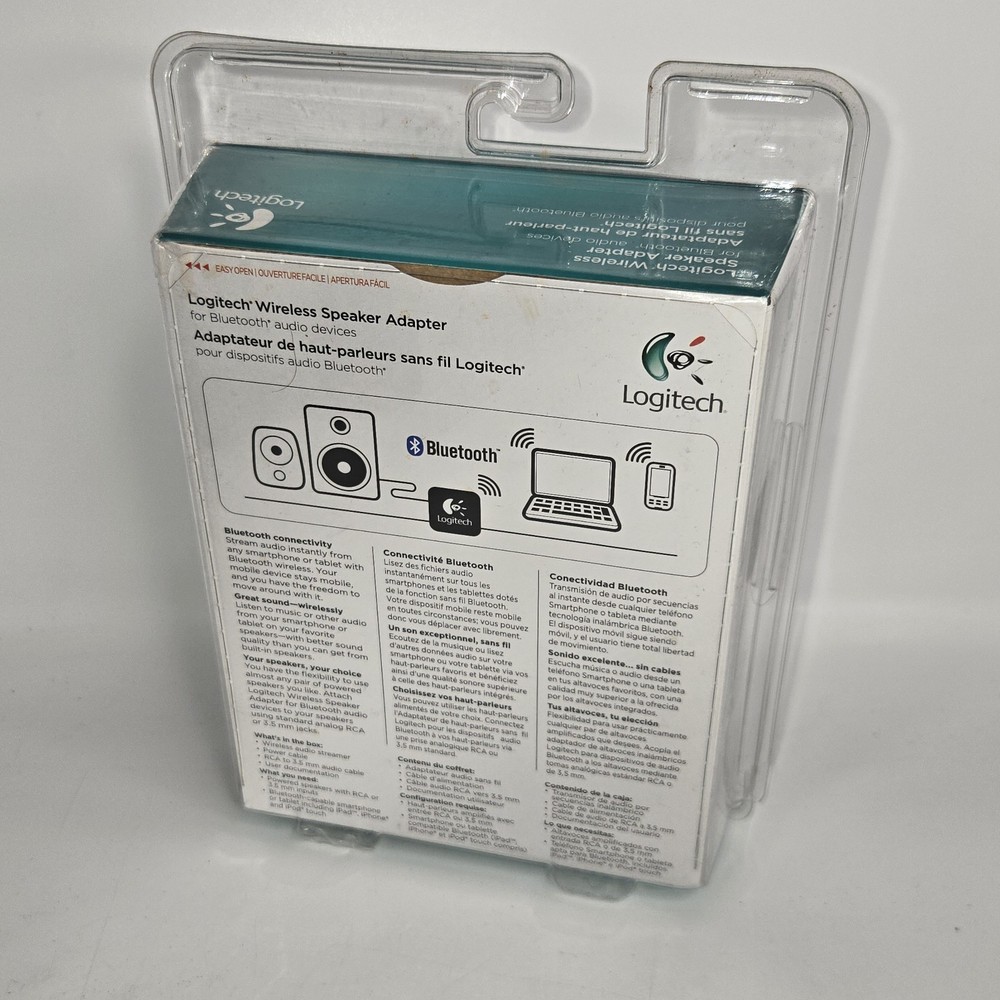 Logitech Wireless Bluetooth Speaker Adapter 980-000540 - New