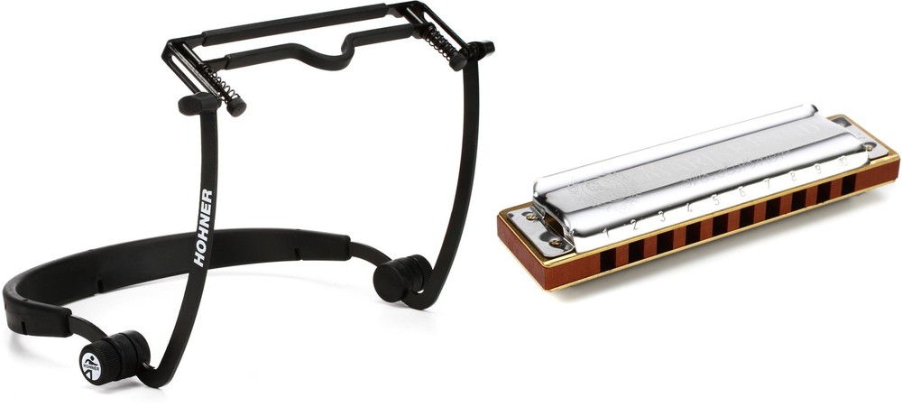 Hohner FlexRack Harmonica Holder + Hohner MBAND-C Value Bundle