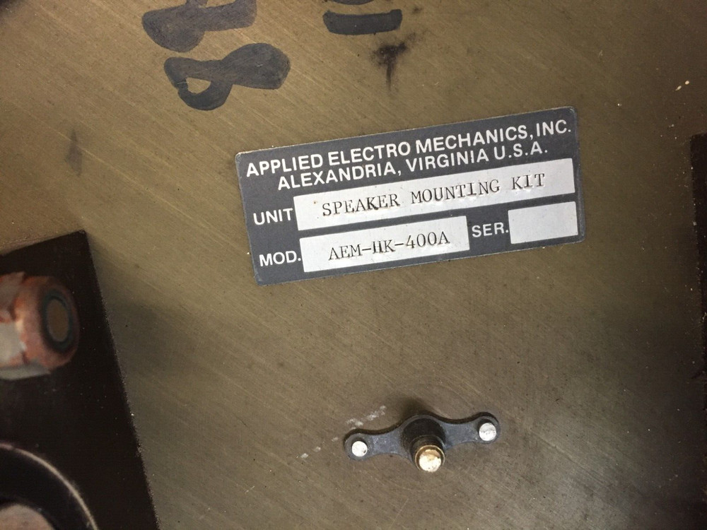 Applied Electro Mechanics AEM-HK-400A Loudspeaker Mounting Kit