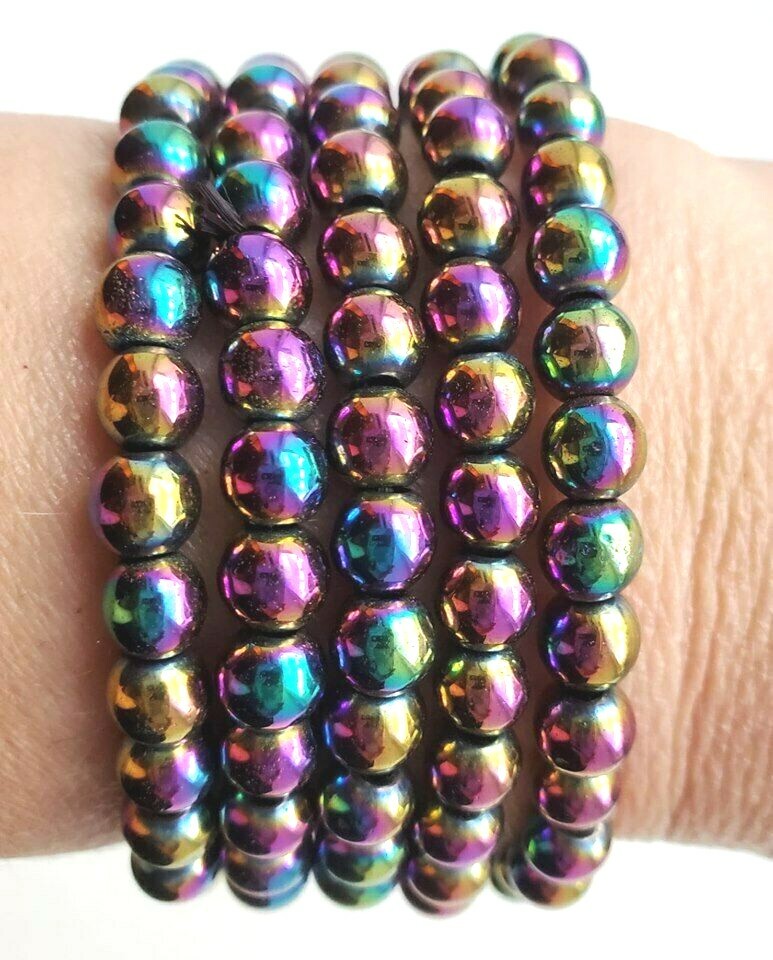 Hematite Aura Stretch Bracelet