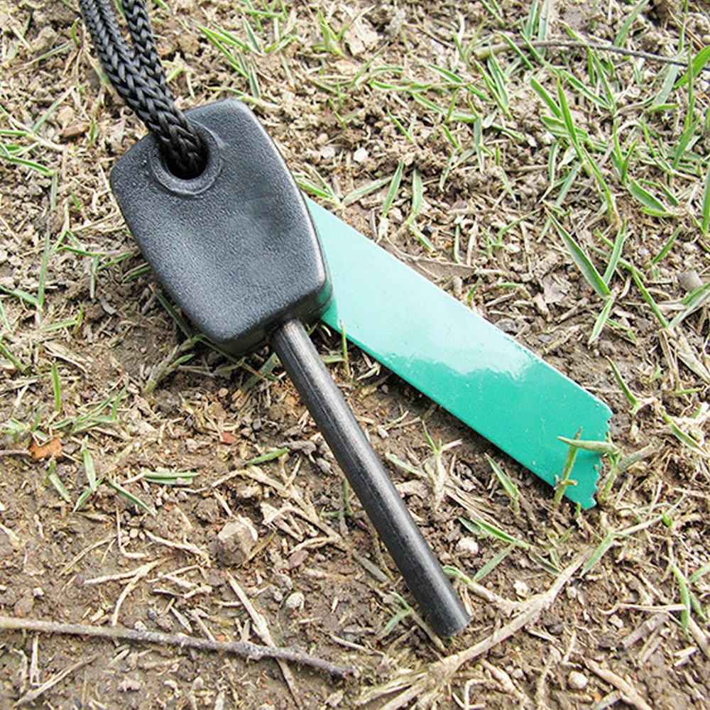 MAGNESIUM FIRE STARTER SURVIVOR TOOL - 12 PIECES