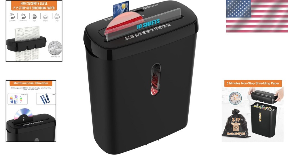Home Office Paper Shredder, P-2 Security Level