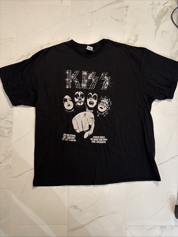 Rare KISS Self Titled Artwork Tour Shirt, Size 3X