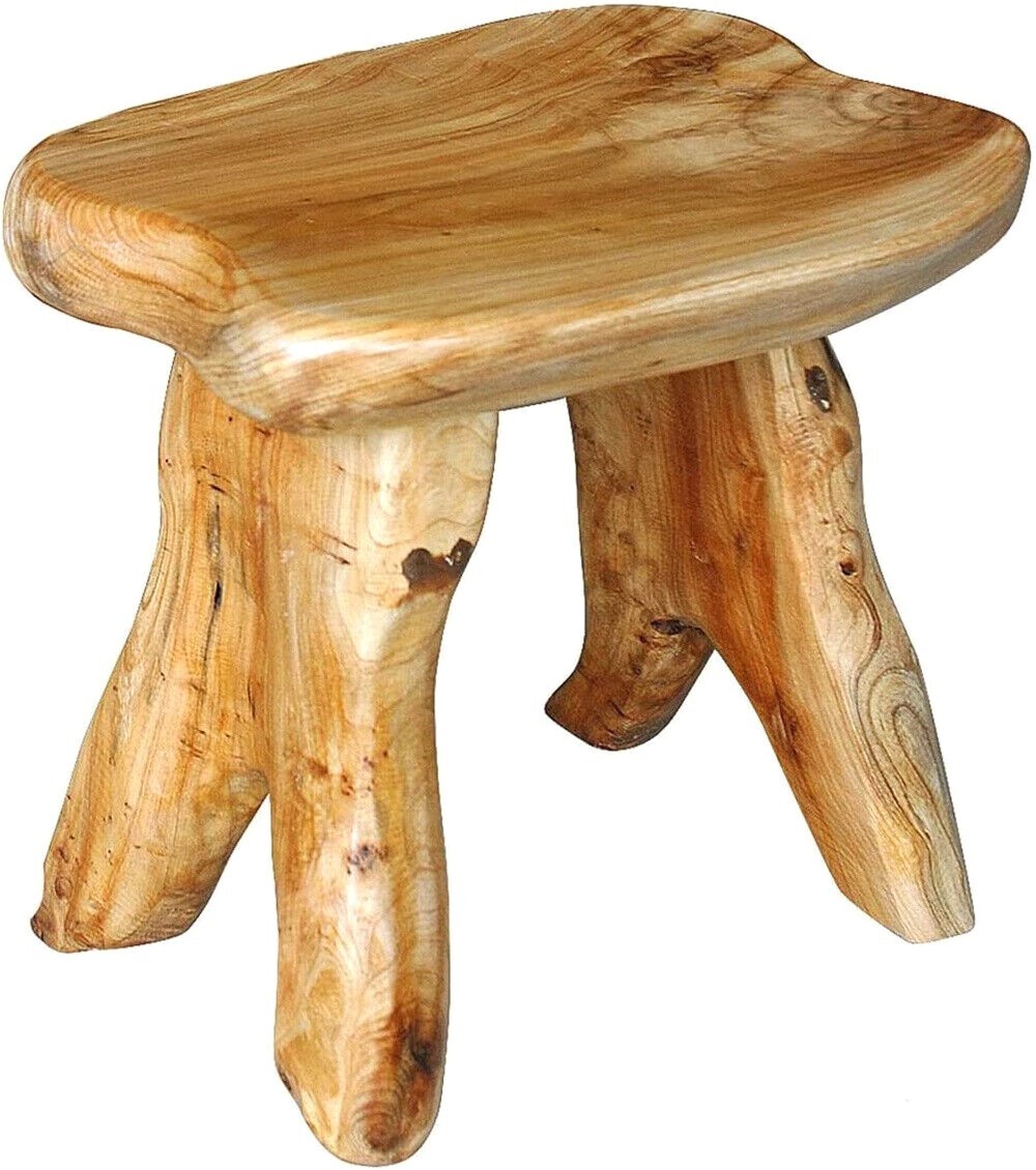 Live Edge Cedar Bench Rustic Wood Entryway Bench Farmhouse Stool Side Table Gift