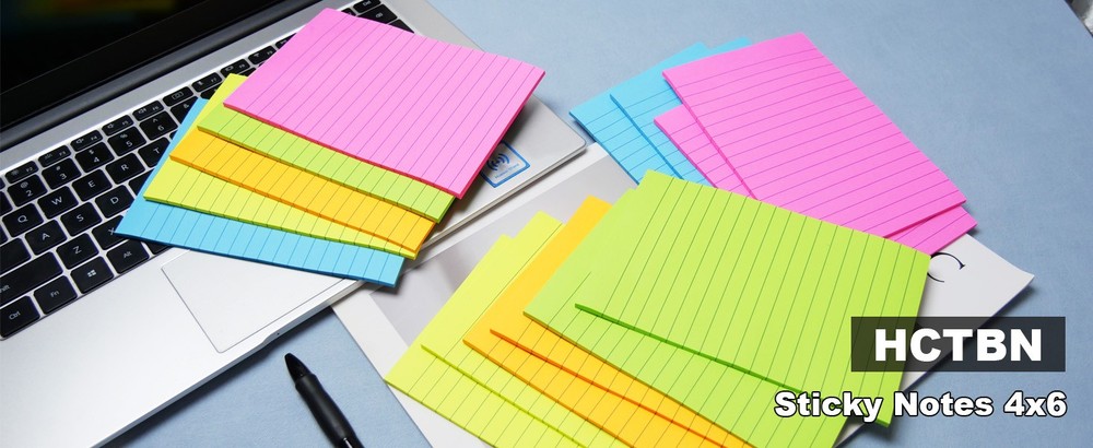 Lined Stiy Notes in Post, Lar Stiy Pads with Lines Self-Sti Note
