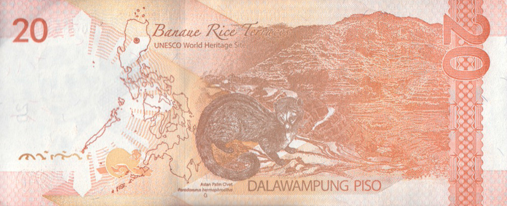 PHILIPPINES 20 PISO 2019 P-206 UNC