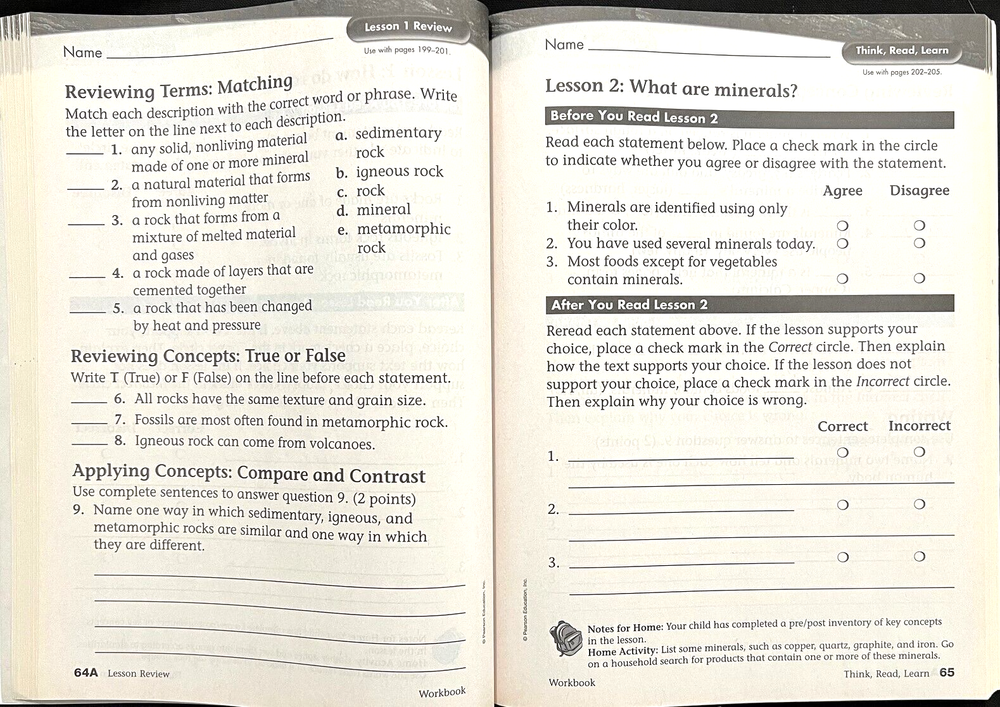 3rd Grade - SCIENCE - WORKBOOK - TEACHER GUIDE (2005, Scott Foresman)