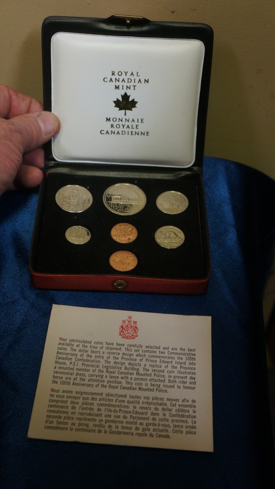 Canada 1973 UNC coins set RCM