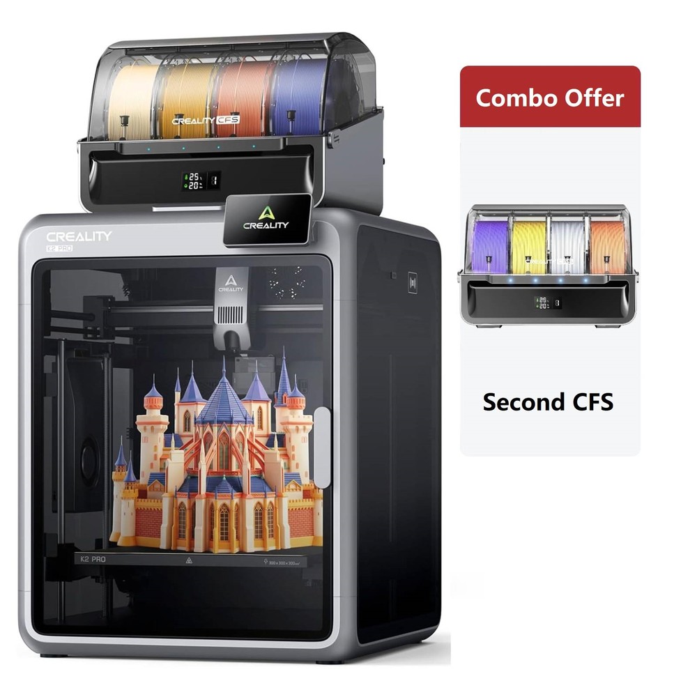 Creality K2 Pro Combo 3D Printer 600mm/s Multi-Color Printing With Second CFS