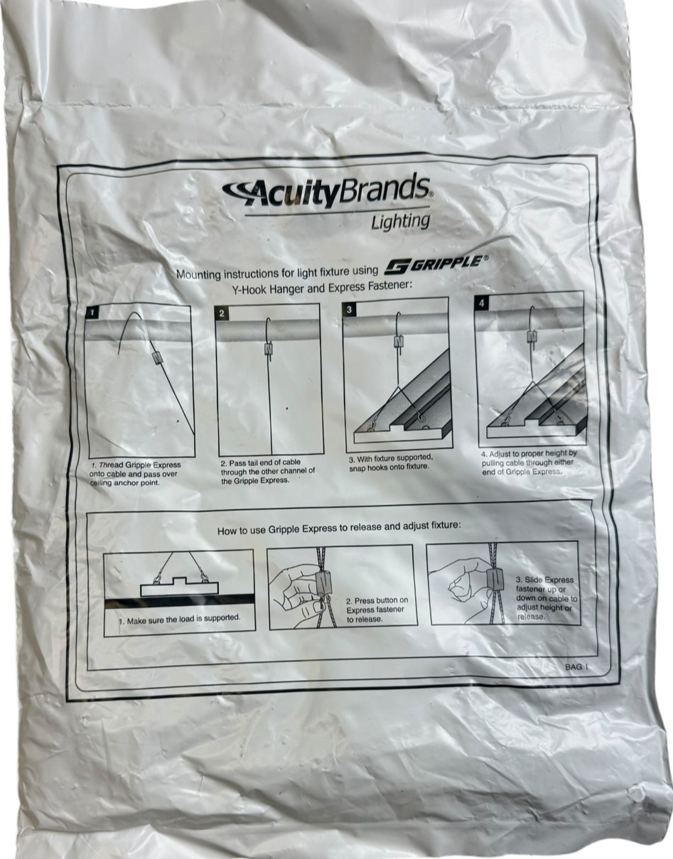 Lithonia Lighting IBAC120 M100 Fixture Mounting Kit Gripple Hanger LOT OF 5