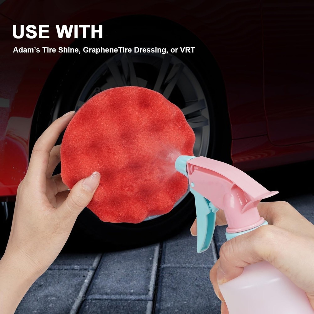 2 Pack Large Tire Shine Applicator Pad, Tire Hex Grip Applicator