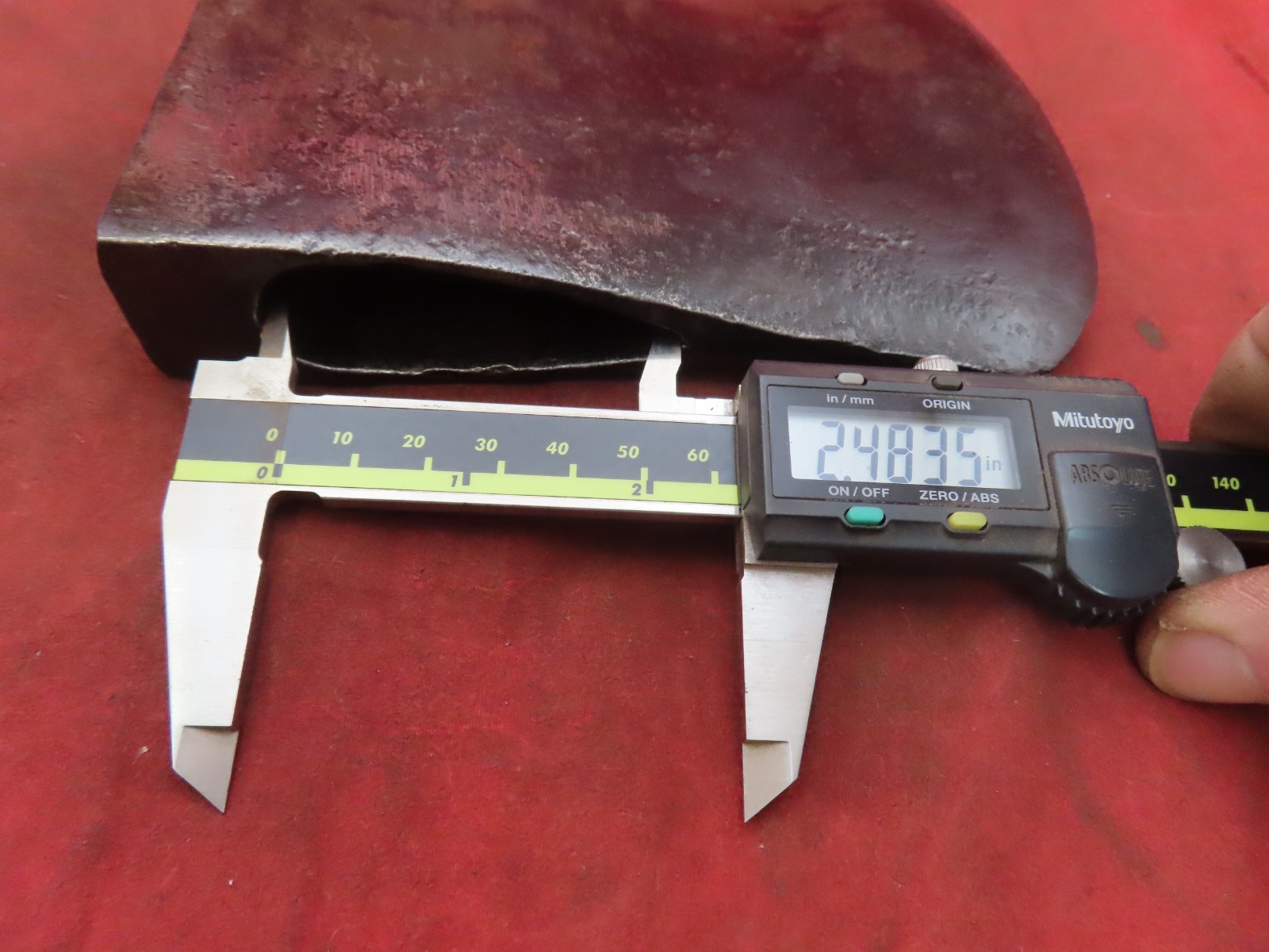 VTG ANTIQUE PLUMB ROUND LUG JERSEY ROCKAWAY PATTERN 3 lb 4 oz AXE HEAD TOOL