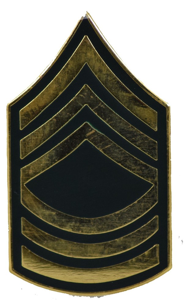 USA MASTER SERGEANT E-8 HAT PIN