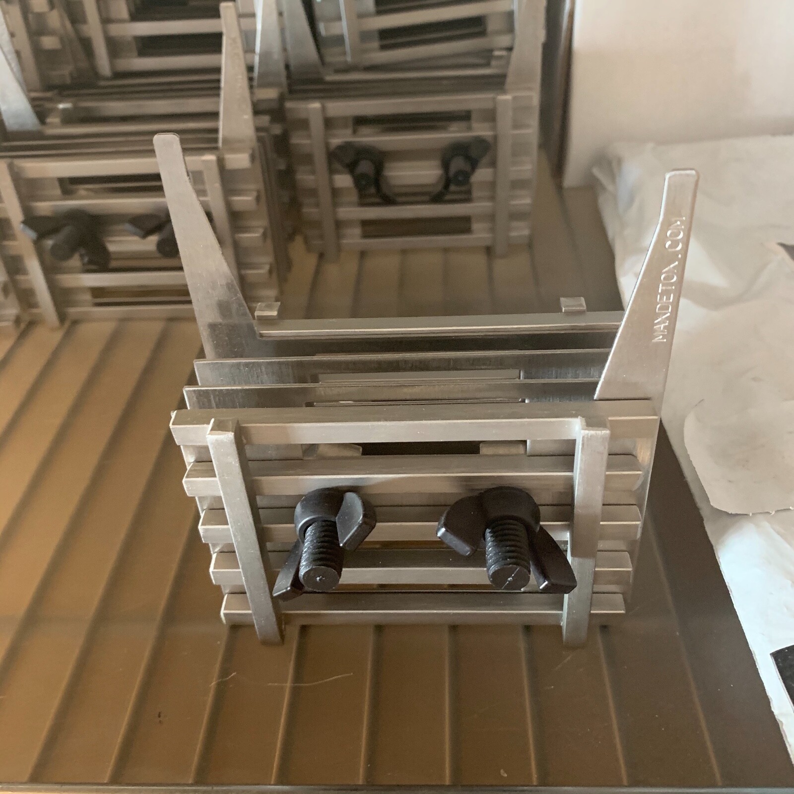 Ionic Balancer Quad MAX Ionizing Array, WITHOUT Cable - Nautical Stainless Steel