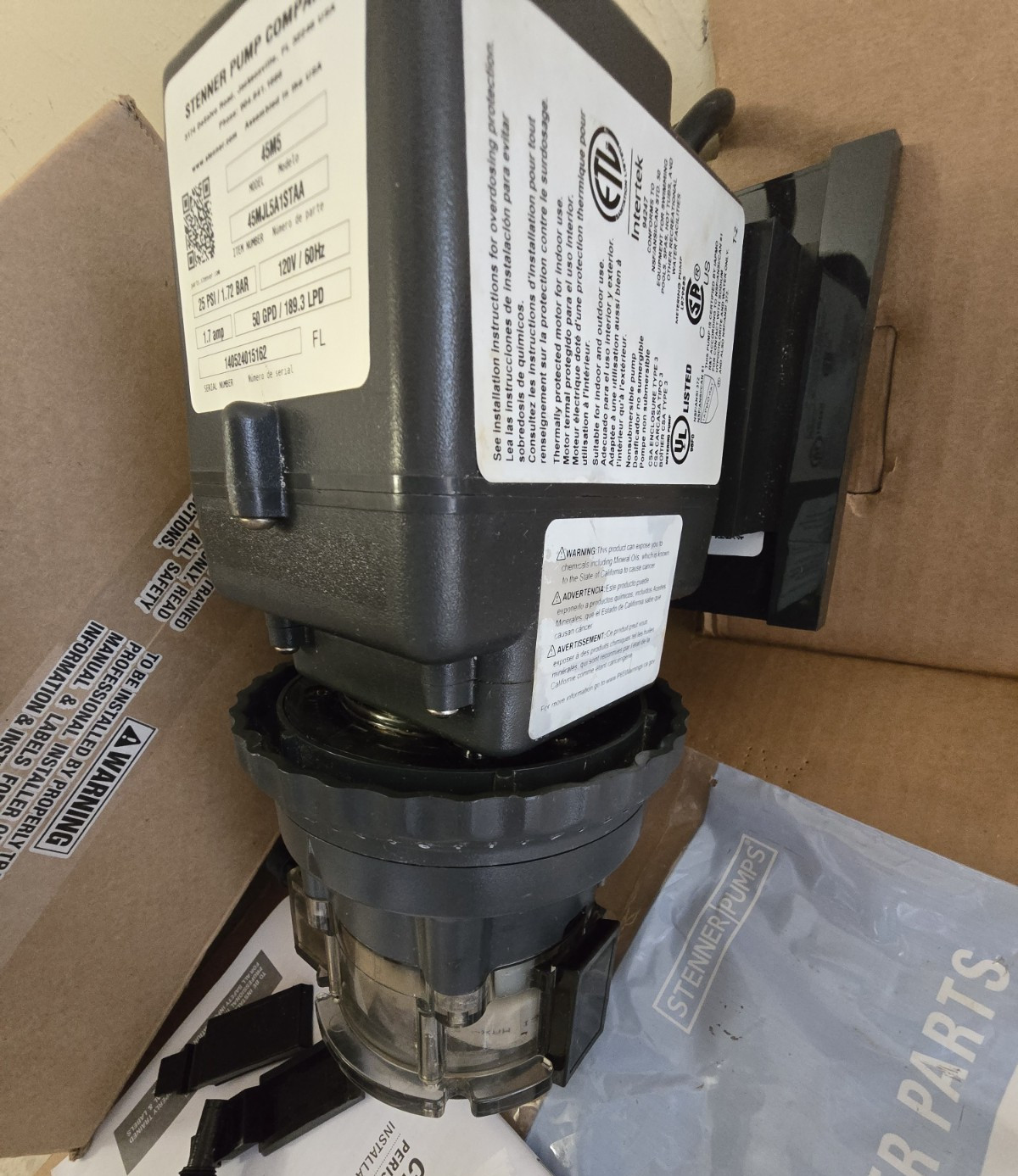 🔥 STENNER PUMP 45MJL5A1STAA, Pro-Refurbished, EXCELLENT, Fast Shipping. !!!