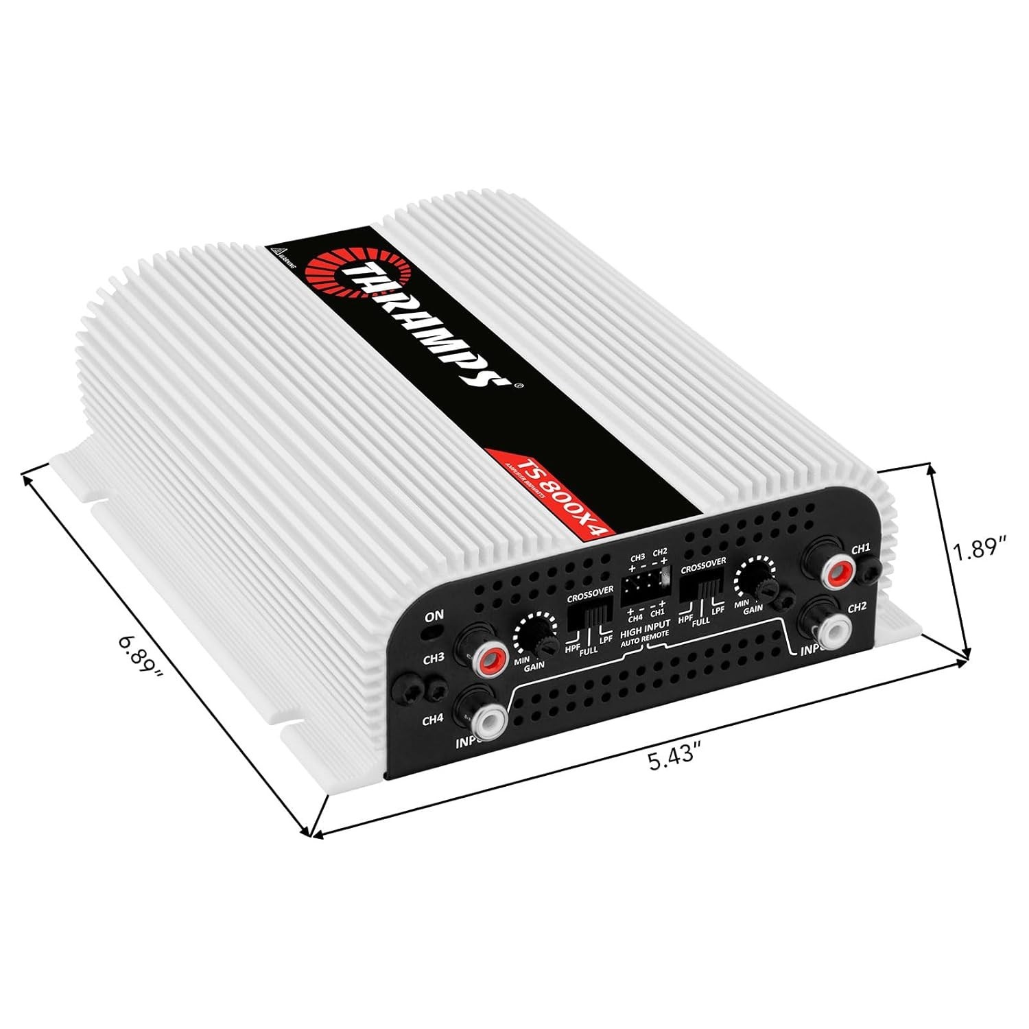 Taramps TS 800x4 1 Ohms 4 Channels High Level Input 800W Full Range Amplifier