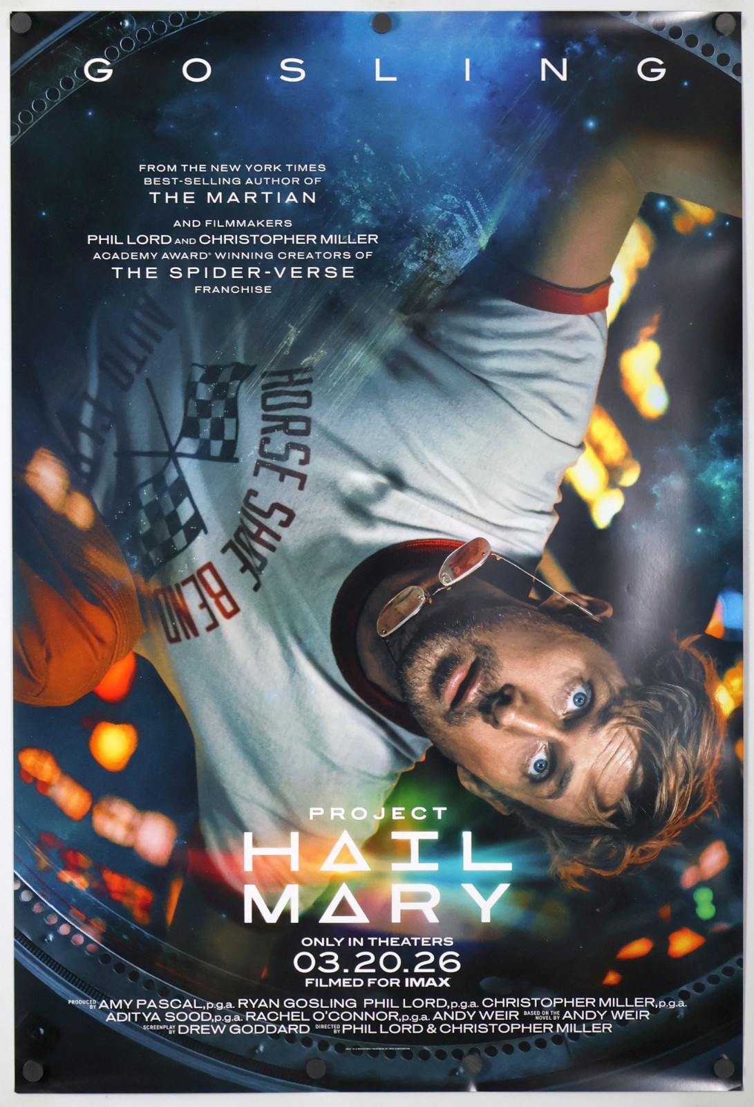 Project Hail Mary - original DS movie poster 27x40 D/S 2026 Ryan Gosling MINT