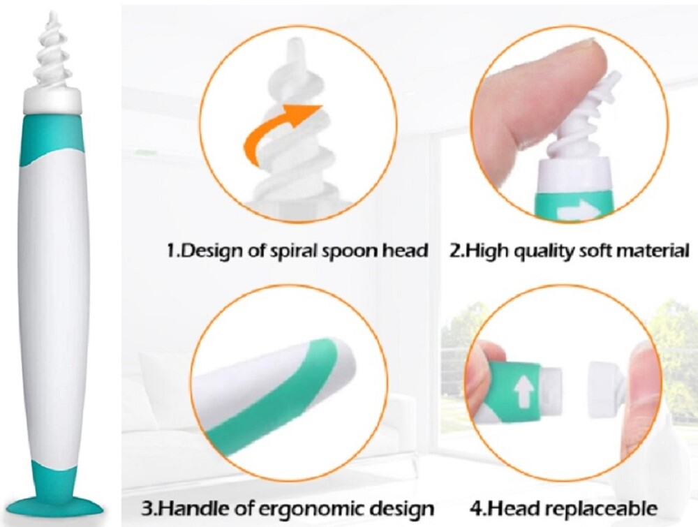 Ear Wax Removal Tool Cleaning Ear Wax Cleaner Q-Grips Ear Wax Remover 16 Tips US