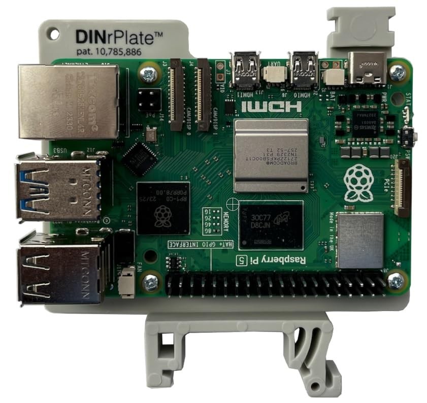 DIN Rail Mount for Raspberry Pi (3-Pack)