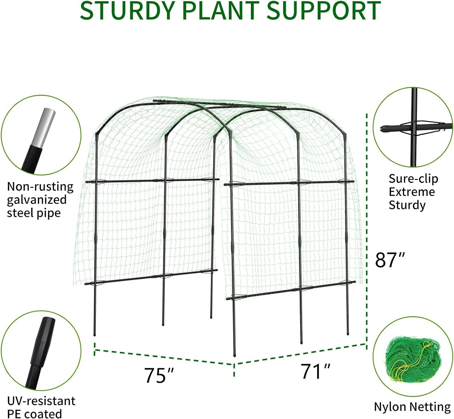 Garden Arch Trellis for Climbing Plants Plant Garden Archway Arch Tunnel Trellis