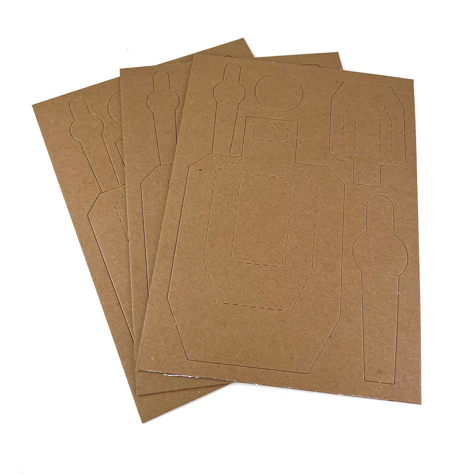 Scaled Dryfire Target Kit including USPSA Targets, Poppers, Mini-Poppers, Plates