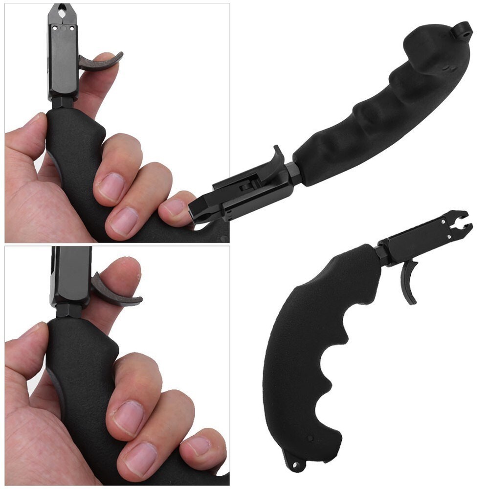Handle Thumb Caliper Bow Release Grip Compound Bow Archery Release Aid SS5 [