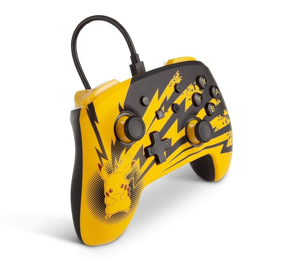 NEW PowerA Enhanced Wired Controller Pikachu Lightning for Nintendo Switch