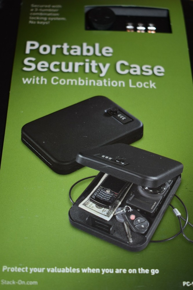  Gun Case Stack-On PC-95C-4-D Portable Black Combination Lock Security Case
