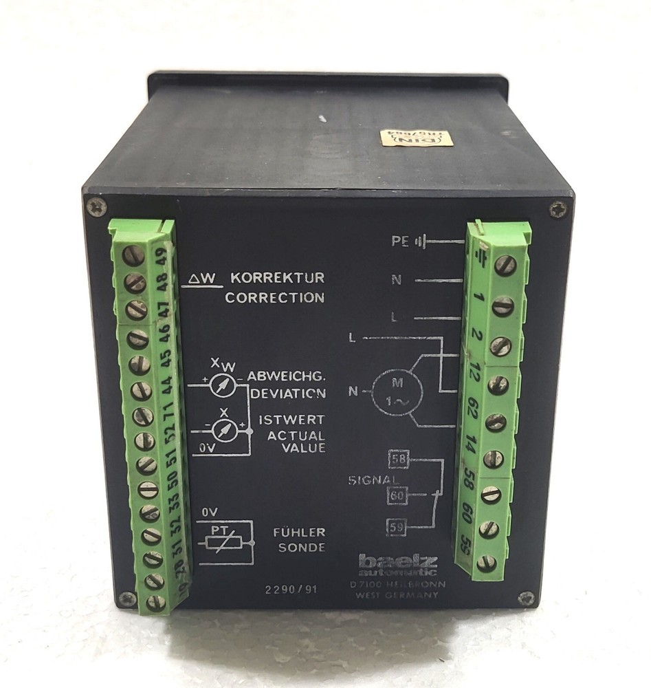 BAELZ AUTOMATIC WBS 2290 TEMPERATURE CONTROLLER 2290/91