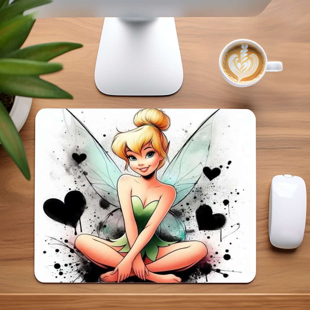 Tinker Bell Inspired Custom Mouse Pad