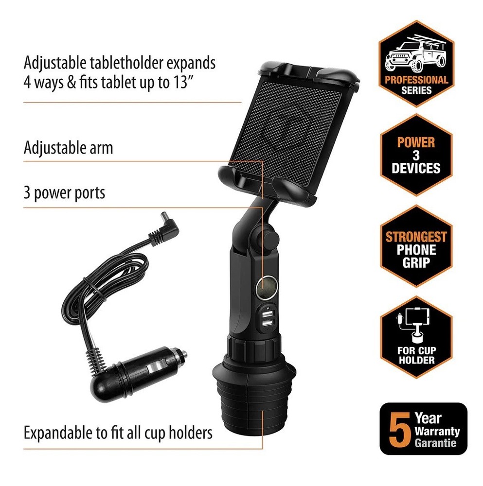 ToughTested Power Tablet & GPS Mount (TT-4S-PBT)