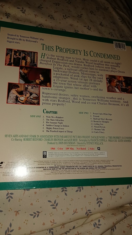 This Property Is Condemned Laserdisc