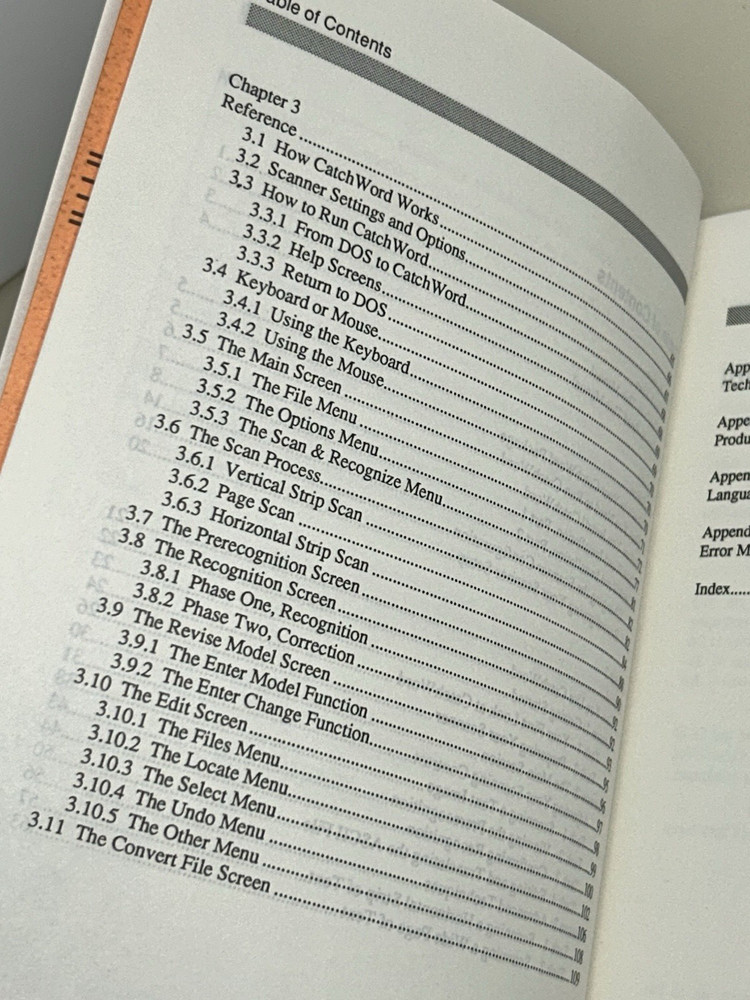 Logitech Software Catchword Intelligent OCR DOS Ver User's Guide MANUAL ONLY