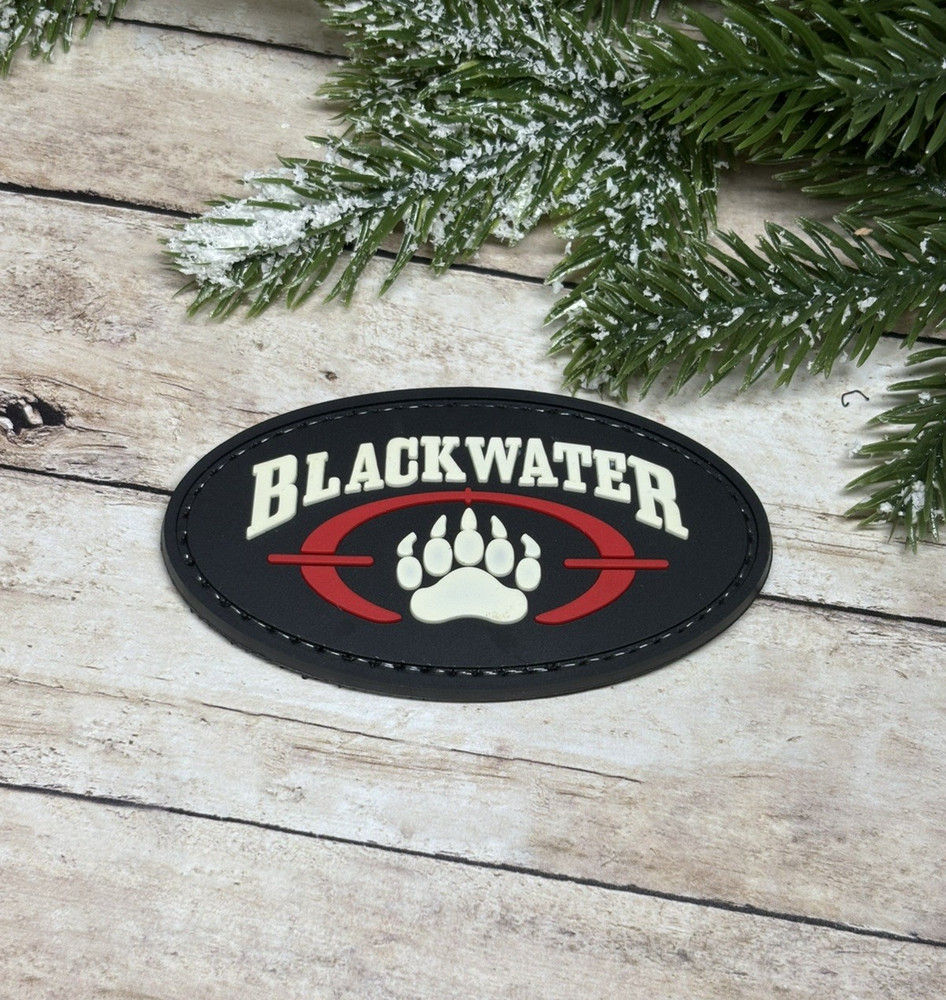 PVC Tactical Morale Patch - Blackwater Patch - Gun Black Water Security Patch