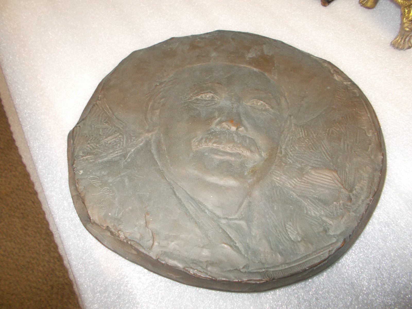 1911 Bronze Plaque Allen Newman (Jno. Williams) FATT