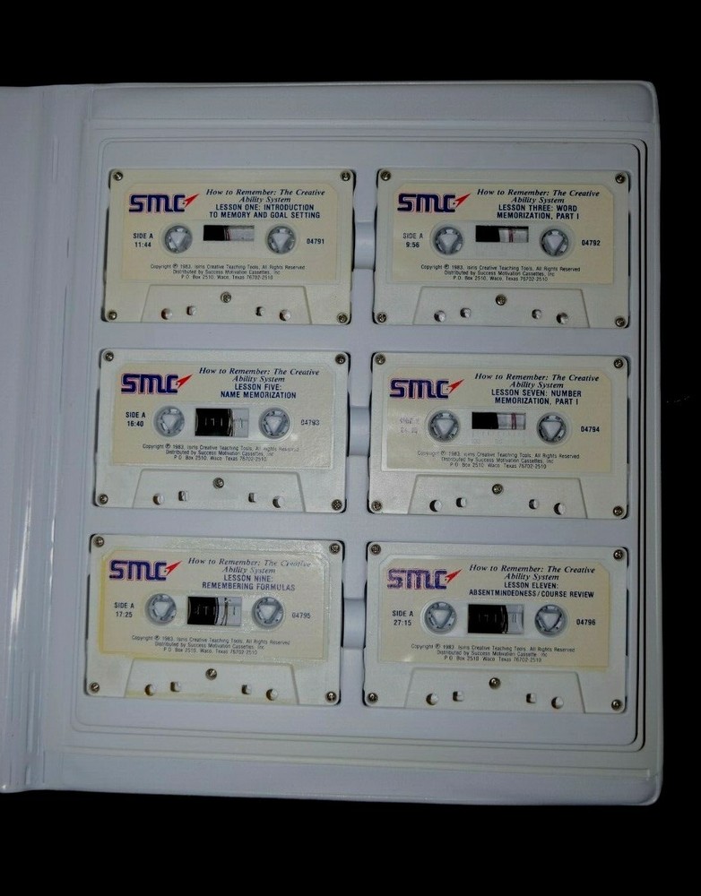 "HOW TO REMEMBER: THE CREATIVE ABILITY SYSTEM," Cassette Program & Guidebook, PO