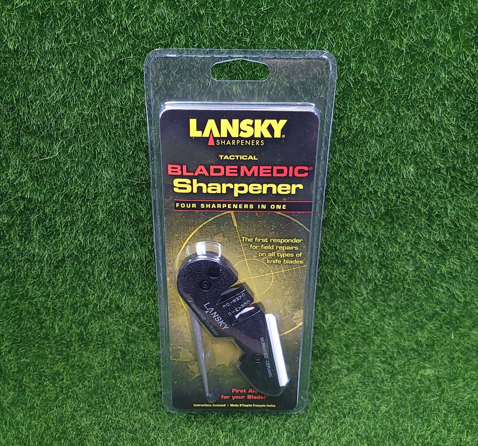Lansky BladeMedic Tungsten Carbide Ceramic Rod Serrated Knife Sharpener PS-MED01