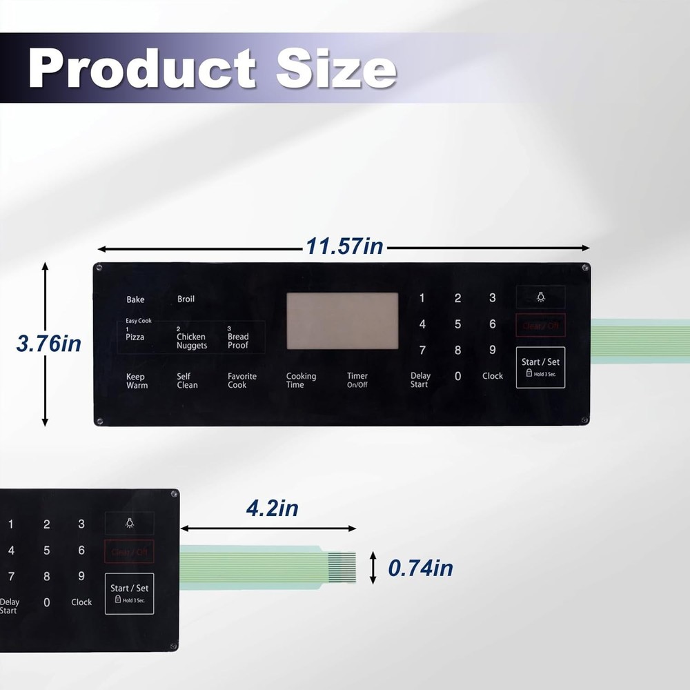 Samsung Oven Range Membrane Switch Touchpad Replacement - Durable & Reliable
