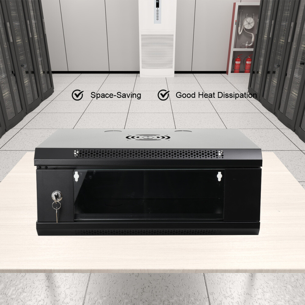 4U floor/Wall Mount Server Rack Data Network Enclosure Cabinet Rack with Key new