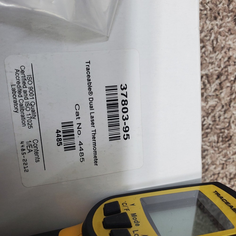 Traceable Dual Laser Therometer