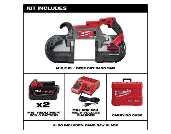 Milwaukee 2729-22 M18, Fuel Deep Cut Saw 2 Batteries and charger