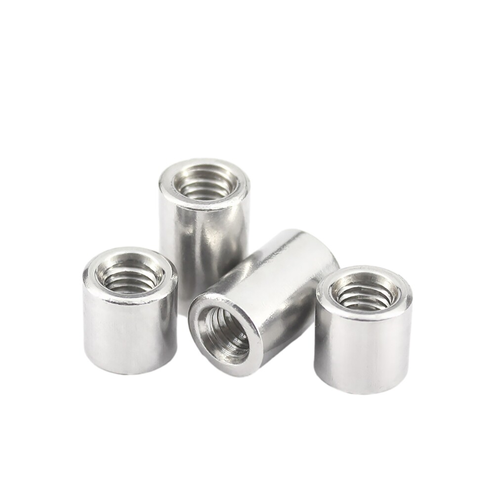 Stainless lengthen Round Nut Standoff Spacer Pillar Female Thread Studs M2 - M20